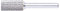 Pferd 21200243 Hartmetall-Frässtifte ZYAS 0313/3 Z4, 13mm x 3mm x 43mm