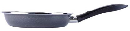 Magefesa K2 Gransasso - Sartén 24cm de acero vitrificado exterior gris moteado. Antiadherente bicapa reforzado efecto piedra, apta para todo tipo de cocinas, especial inducción. 50% de ahorro energético.