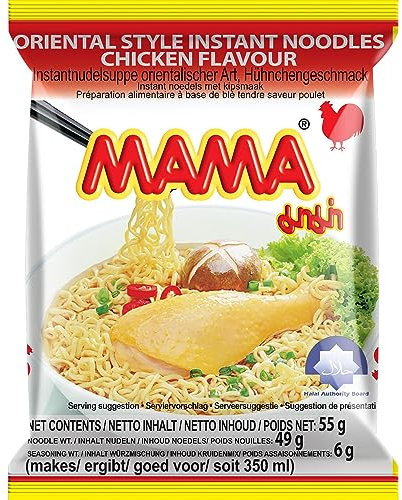 MAMA Nouilles instantanées, poulet - 55 gr (L'emballage peut varier)