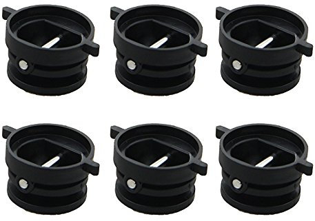 Mangobuy 10pcs 25mm Diameter Surfboard Leash Plug Sup Board Surfing Leash Plugs-Black