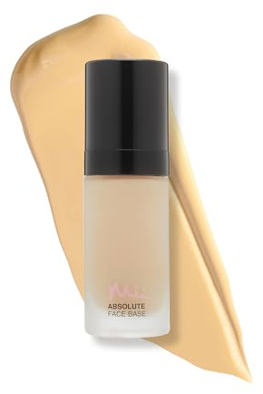 Mii Cosmetics Absolute Face Base, Full Coverage Foundation, Radiant Matte Finish, Feather Light Hydrating Formula, Vegan and Cruelty Free, Utterly Fresh 01