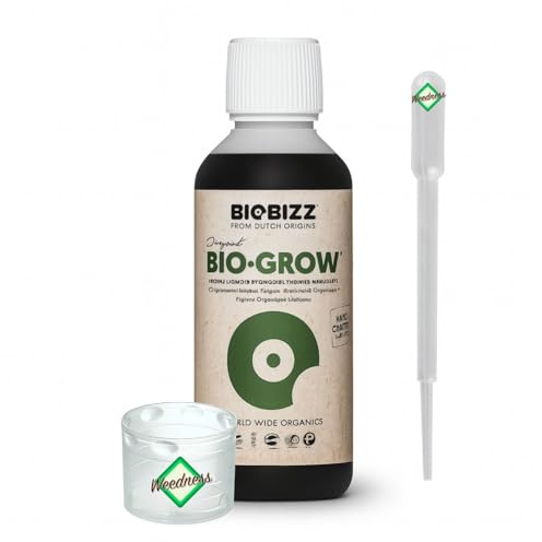 Weedness BioBizz Bio Grow 500 ML - Engrais Naturel Grow Cultivation de tomates en intérieur Orchidées liquides Bonsaï Bio NPK