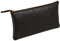 Clairefontaine 102513C - Une trousse plate Flying Spirit 22x11 cm, en cuir d'agneau lisse, Noir