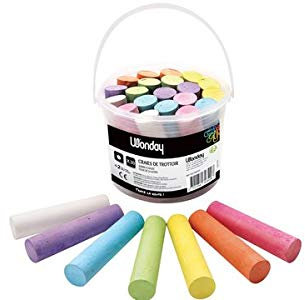 Wonday Gesso per pittura stradale, secchio in plastica, confezione da 20, confezione da 20 pezzi