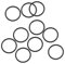 sourcing map 10Stk. Fluorkautschuk O-Ringe Dichtung schwarz 10 mm x 12 mm x 1 mm