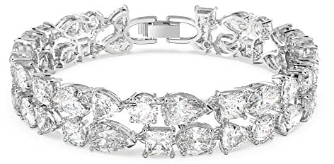 Swarovski Mesmera Armband, Rhodiniertes Damenarmband mit Strahlenden Swarovski Kristallen