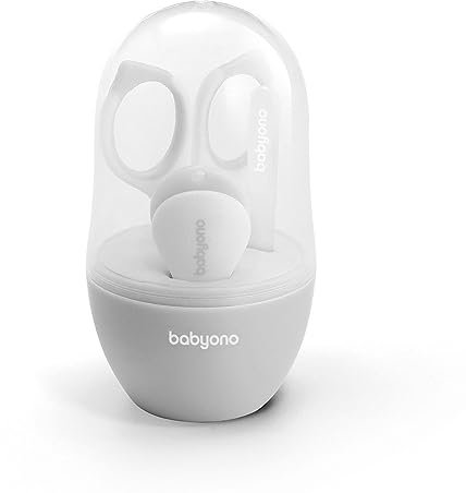 BabyOno Set de soin des ongles pour enfants et bébés Gris