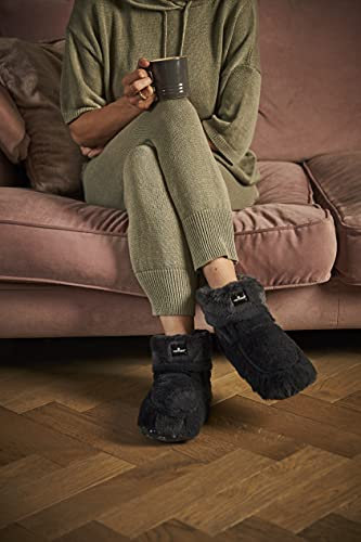 Warmies Fully Heatable Luxury Boots Scented with French Lavender, Charcoal 28 x 26 x 9 cm Charcoal Grey