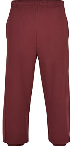 Urban Classics Herren Trainingshose Sweatpants, Jogginghose für Männer, Straight Leg, Reißverschlüsse an den Beinabschlüssen, 4XL, cherry