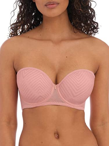 Freya Women's Tailored Underwire Strapless Bra, Ash Rose, 34FF