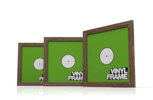Glorious Vinyl Frame Set Rosewood - 3 x Vinyl-Cover-Rahmen für 12-Schallplatten, einfaches Anbringen und Austauschen