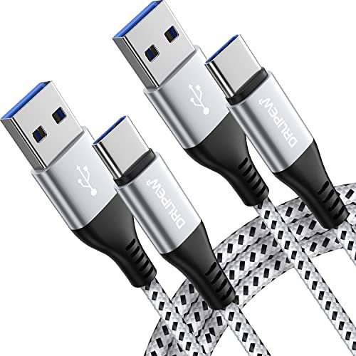 USB C Cable,2Pack [1M+2M] USB Type C Fast Charging Cable Nylon USB C Charger Lead for Samsung Galaxy A20e A21s A12 A41 A42 A40 A51 A50 A71 A70 S21 S20 FE S10 S9 Note 20,Sony Xperia,Huawei P9,LG