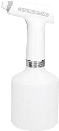 Buachois Pulverizador Eléctrico, Pulverizador de Lata de Agua,con Ajuste Táctil, Botella de Pulverización Automática de Mano Recargable para Plantas de Interior y Exterior, para El Cabello(1L)