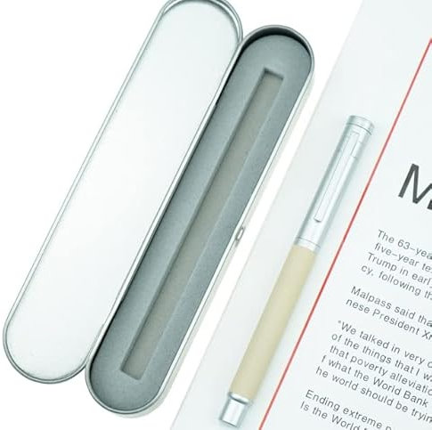 Umerk Fountain PenMetal Fountain Pen White Forest Iridium Ef/f/bent Nib Beautiful Tree Texture Business Office Writing Gift Pen