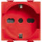 Bticino - Enchufe estándar alemán y bipaso 10/16A 250V AC - A5440/16R para serie Matix y Magic TT