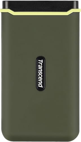 Transcend 2TB ESD380C Portable SSD - USB 3.2 Gen 2x2 (20Gbps) Type-C External SSD, Aluminum Shock-Resistant Case, for 4K Video Editing/Gaming/PC/Mac, 5-Year Limited Coverage -TS2TESD380C