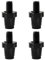 wueiooskj 4er Pack Fahrrad M7 Einstellschrauben Bremshebel Regler Schrauben Set Mountain Folding Bike Cycling Riding Part, Schwarz