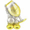 Happy Birthday Luftballons - Geniale Geschenkidee Deko für Geburtstage oder Partys Ballon Helium Folienballon klein mit für Kinder Dekoration Partydeko JGA Geschenkidee - Sektglas Cheers