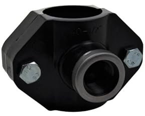 PE/PP Anbohrschellen | Anbohrschellen mit Verstärkungsring | Durchmesser x Innengewinde | Innengewinde verstärkt | (25 mm x 3/4 Zoll)
