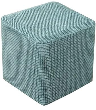 Hockerbezug Rund/Quadratisch40x40/45x45 Ottoman Cover Ottomane Schonbezug Hocker Hussen Für Fußhocker Stretch Ottomane Abdeckung Hocker Waschbar Protector Hockerabdeckung