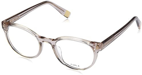 Furla VFU642V Brille, Shiny TRANSP.Beige, 50 für Damen, Shiny Transp.Beige, 48
