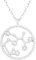 EYS JEWELRY Sternzeichen Kette Schütze Halskette Damen Silber 925 mit Anhänger Sternbild Zirkonia Kristalle Geschenke für Frauen Freundin Silberkette 45 cm im Schmucketui
