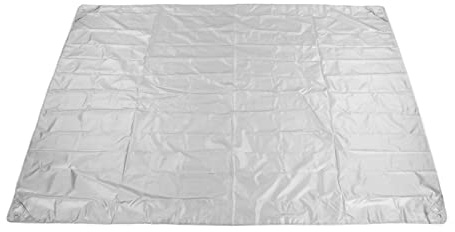 Fdit 420D Oxford-Tuch Klappmöbel Staubschutz E-Drum Kit Cover Indoor Outdoor Drum Schutzhülle Drum Zubehör (Silber)