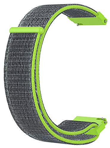 ONE ECHELON Bracelet de montre de rechange en nylon à dégagement rapide compatible avec Diesel Griffed Gen 6 (vert)