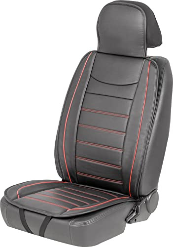 CARPOINT 0323300 Autositzkissen schwarz Rot