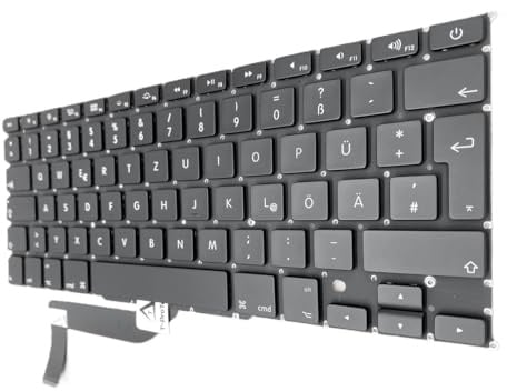 T-ProTek DEUTSCHE - Tastatur Keyboard mit Beleuchtung kompatibel für MacBook Pro 15 Mid 2015, A1398, EMC 2910