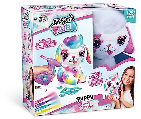 Rocco Giocattoli - Airbrush - Plüschhund zum Ausmalen