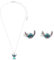 Disney Lilo und Stitch Schmuckset, Mickey & Minnie Mouse Armband Halsband Schmuckkästchen - Mädchen Geschenke (Silber Stitch)