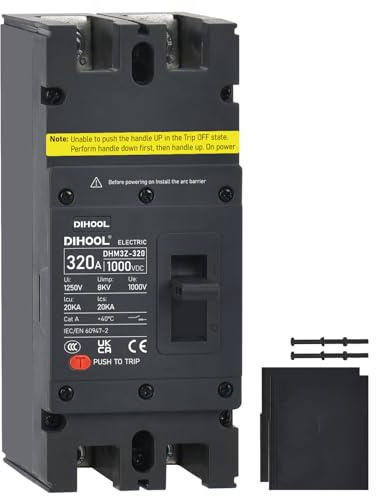 DIHOOL DC 1000V disjoncteur 320A mccb 2P DC batterie fusible