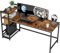 HOMIDEC Bureau d'ordinateur avec étagère pour Ordinateur Portable avec 4 étagères de Rangement pour la Maison, Le Bureau, la Chambre à Coucher