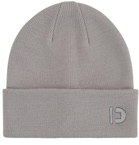 TOM TAILOR Denim Herren Basic Beanie Mütze mit Logo, 10921 - Explicit Grey, OneSize