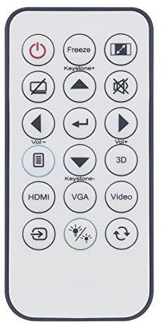 HR21G-YHGD01 Replace Remote Control Work for OPTOMA IR29033 EH331 EH334 EH335 EH336 EH337 EH345 EH400+ S321 S322E S331 S334 S334E S341 W330 W334 W334E W341 BR329 BR334 WU335 X400+ X340 X341 DS348 H114