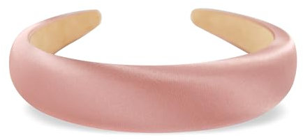 axy Haarreif aus gepolstertem Seidenstoff in eleganten festlichen Farben Wunderschön Damen Stirnband Haarschmuck Haarreifen Hairband HRK2Ro (Altrosa)