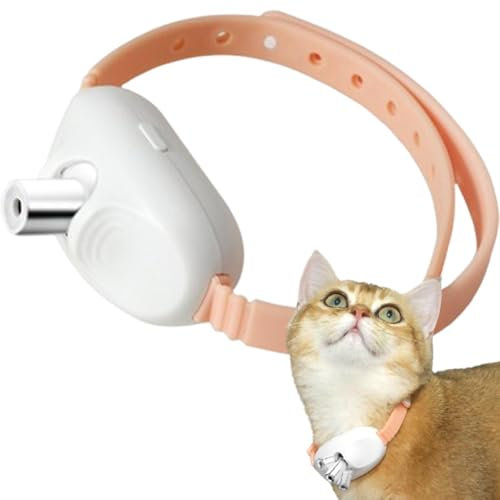 Euyehn Juguetes para gatos aburridos – Collar de puntero automático para gatos, collar eléctrico inteligente divertido, collar electrónico para perros, collar interactivo para mascotas de interior
