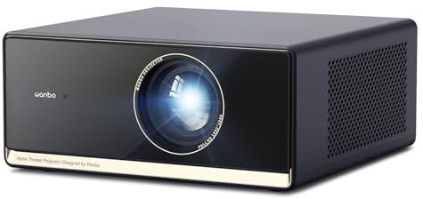 Proiettore 4K Supporto, 1100 ANSI/Google TV Proiettore, Auto Focus Keystone Videoproiettore, Proiettore Full HD 1080P Nativo Home Cinema, Proiettore Portatile