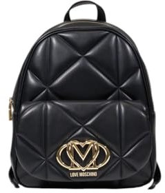 Love Moschino PU Rucksack mit schlankem Design - Rucksäcke - Schwarz, Schwarz, Einheitsgröße
