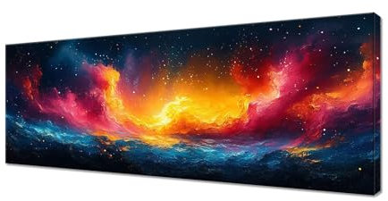 Diamond Painting Erwachsene Groß XXL 225x90cm, 5D Diamond Painting Abstrakt Diamant Paintings Bilder Sternenhimmel Diamonds Crystal Art, DIY Full Drill Diamant Malerei Stickerei Set, Wanddeko R1-42