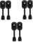 HOMSFOU 3sets Folding Table Base Table Legs Iron Legs Modern Metal Furniture Feet Wrought Iron Black 2pcs*3