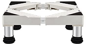 Waschmaschinensockel, verstellbarer Waschmaschinenständer mit Antivibrationsdesign, 50 – 75 cm Länge, 10/15/20/25 cm Höhe, feuchtigkeitsbeständig, für Kühlschrank und Geschirrspüler (10 cm, 4 Bei
