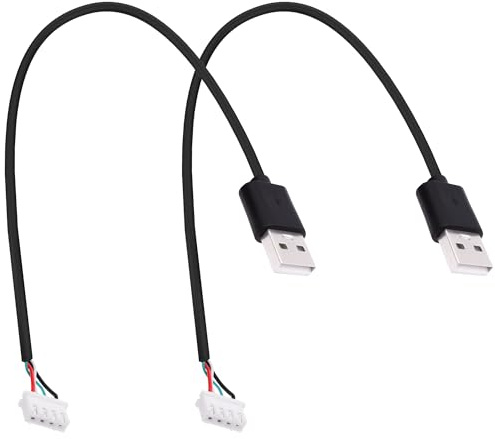 YARCHONN USB A to XH2.54 4Pin Motherboard Connector Converting Cable Small 4Pin XH2.54 Terminal to USB 2.0 Type A Adapter Extension Cable Wire for USB Repaire DIY Replacement -30CM * 2pcs (USB A Male)