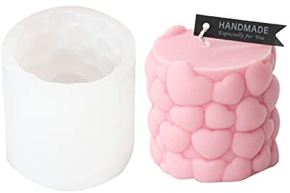 Stampo in silicone a forma di cuore per realizzare matrimoni in gesso epossidico per sapone e gesso