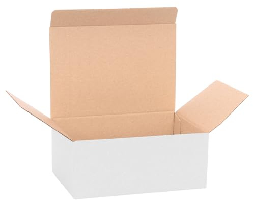 verpacking Geschenkboxen Weiß [Größe und Menge wählbar] kleine Faltschachteln für Geschenke, Schmuck, Süßigkeiten 170 x 120 x 70 mm 10 Stück