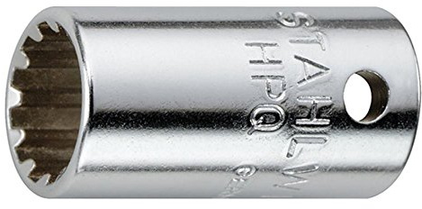 STAHLWILLE Nr. 40aSP Steckschlüsseleinsatz 6,3 mm (1/4) Spline Schlüsselweite 9/32 L.22,2 mm HPQ-Hochleistungsstahl, verchromt