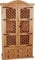 MiaMöbel Barschrank Mexico Möbel 105x196x48 cm Landhausstil Massivholz Pinie Honig
