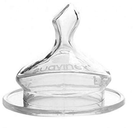 Suavinex set de 2 Tétines Physiologique en Silicone +6 Mois Débit Moyen