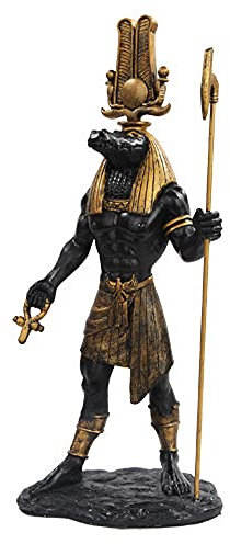 PTC 11 Inch Egyptian Sobek Mythological God Resin Statue Figurine